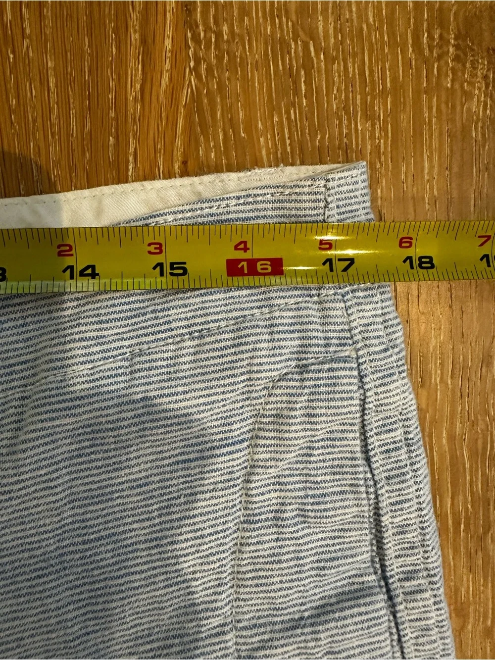 J. Crew Light Blue Micro-Striped Men's Flat Front Shorts